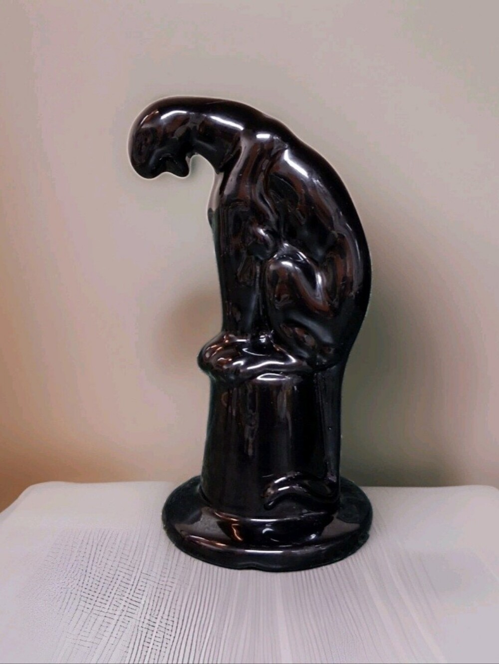 Vintage Haeger Pottery Black Puma/Panther Figurine